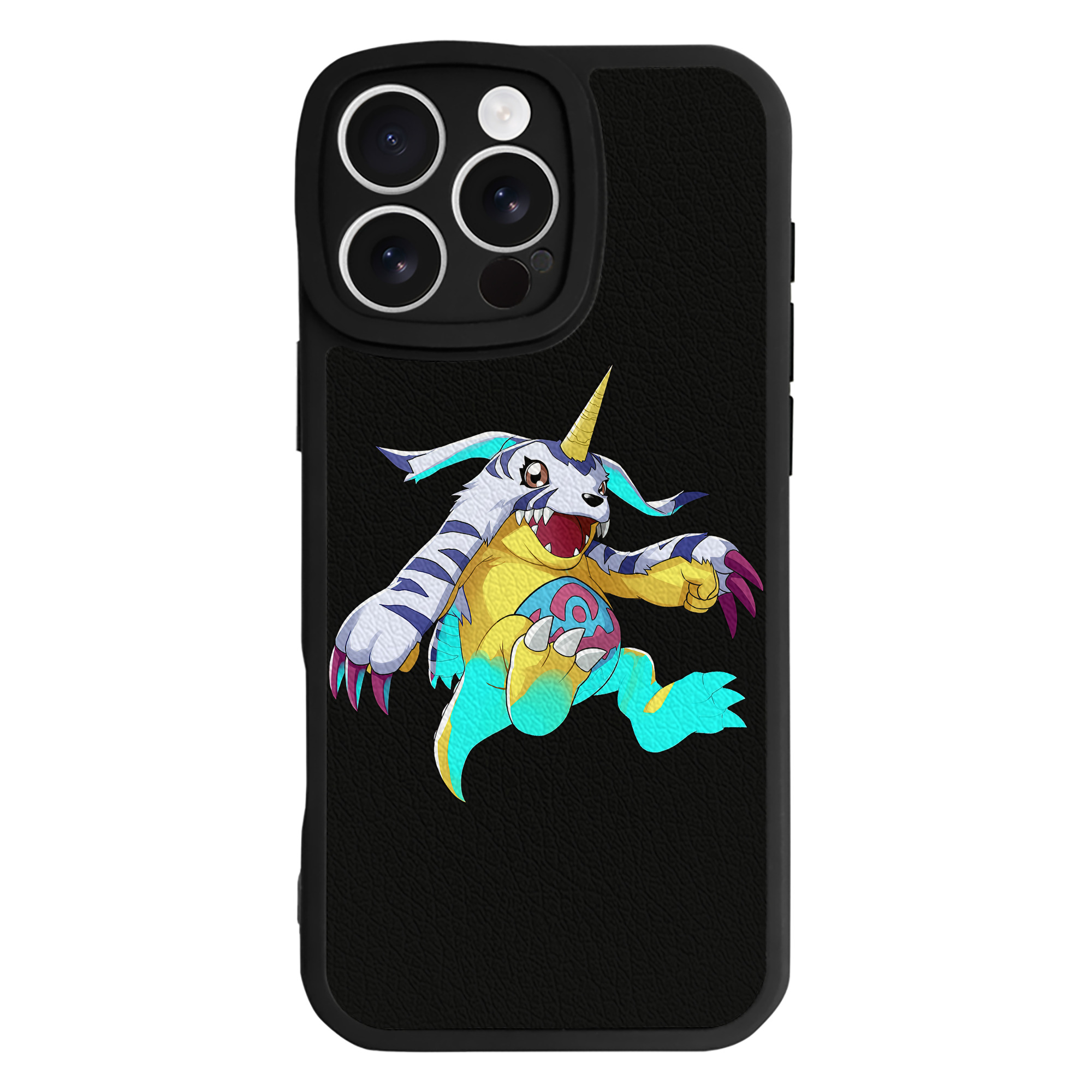 （画像用） Digimon デジタルモンスター/デジモン 【iPhone 16シリーズ対応】シリコンスマホケース（レザー調） 材質：シリコン